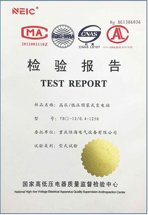 高壓檢驗報告
